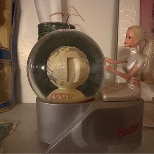 Barbie Silver and White Globe Figurine
